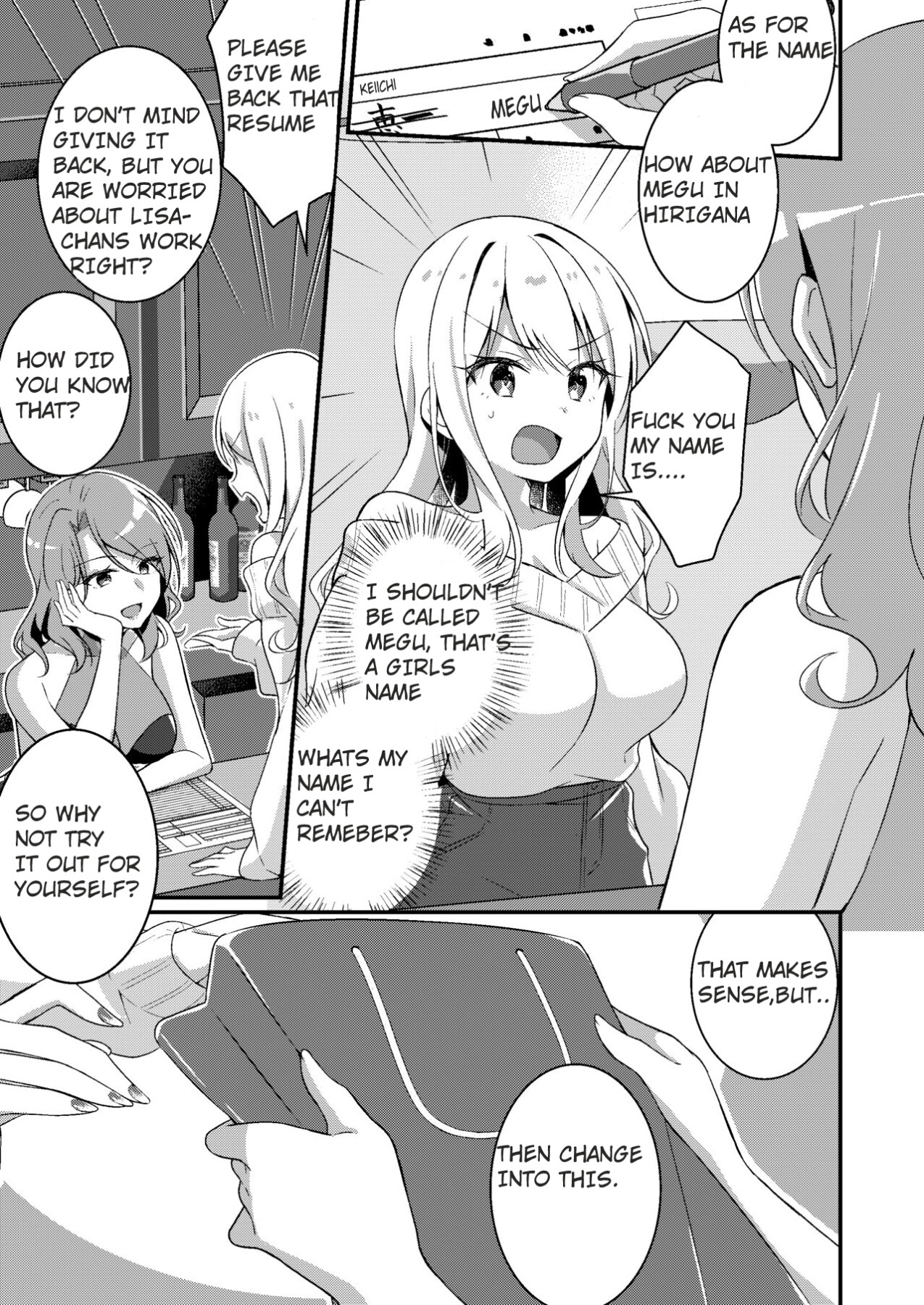 Hentai Manga Comic-I was rewritten as a gyaru girl.-Read-9